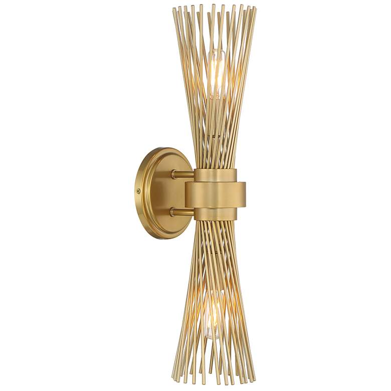 Image 4 Longfellow 2-Light Wall Sconce in Burnished Brass more views