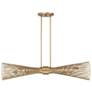 2_Longfellow 6-Light Linear Chandelier in Burnished Brass more views