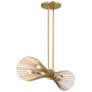 5_Longfellow 6-Light Linear Chandelier in Burnished Brass more views