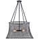 Longleaf 40" High Matte Black 4-Light Outdoor Hanging Light