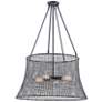 4_Longleaf 40" High Matte Black 4-Light Outdoor Hanging Light more views