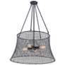 5_Longleaf 40" High Matte Black 4-Light Outdoor Hanging Light more views