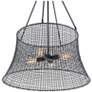 6_Longleaf 40" High Matte Black 4-Light Outdoor Hanging Light more views