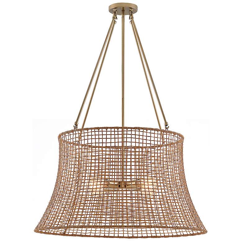 Image 6 Longleaf 40"H Burnished Brass 4-Light Outdoor Hanging Light more views