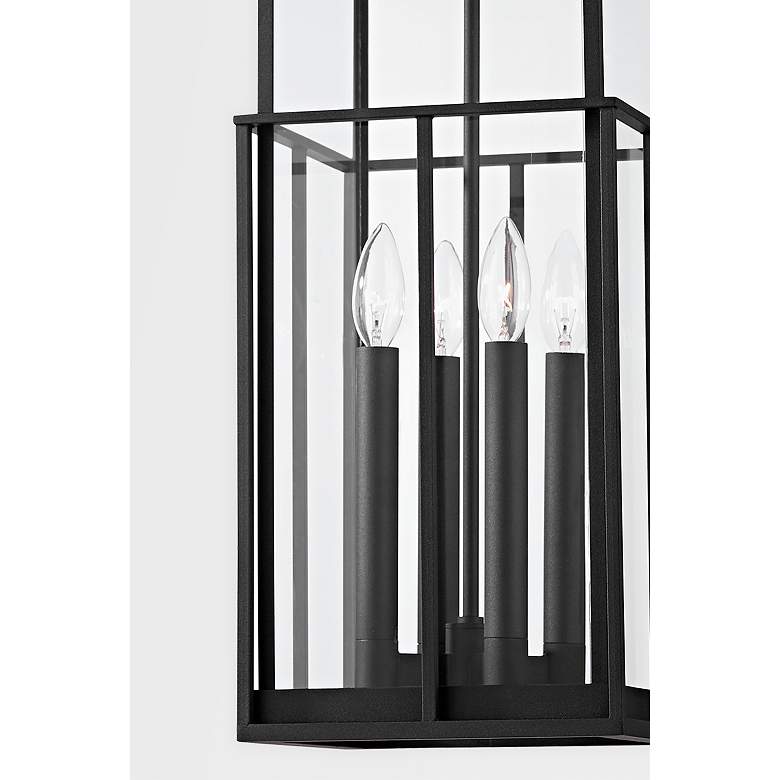 Image 3 Longport 23 3/4" High Textured Black Outdoor Hanging Light more views