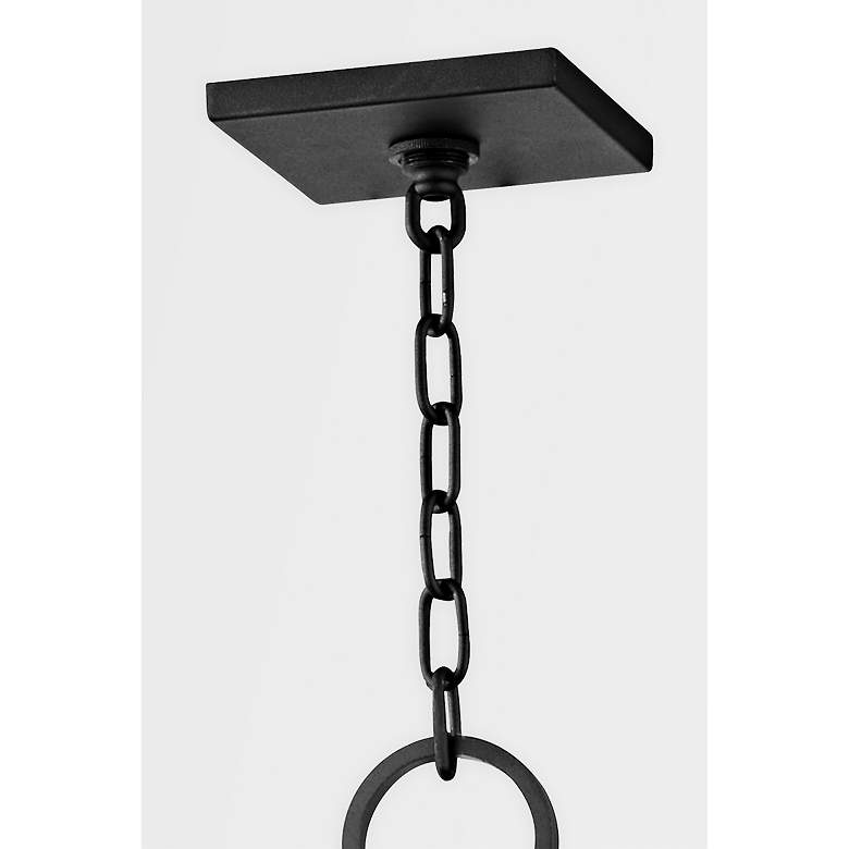 Image 4 Longport 23 3/4" High Textured Black Outdoor Hanging Light more views