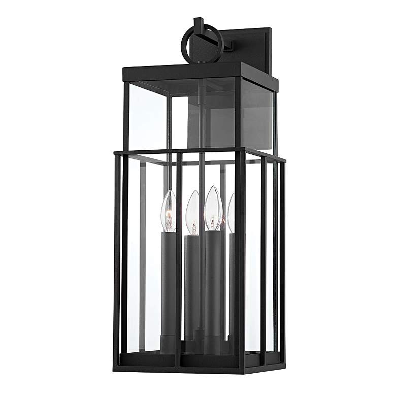 Image 2 Longport 24 1/2" High Textured Black Outdoor Wall Light more views