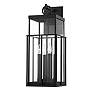 2_Longport 24 1/2" High Textured Black Outdoor Wall Light more views