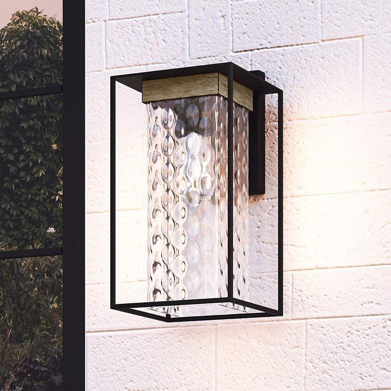 Image 1 Longwood 1-Light Matte Black Outdoor Wall Lantern