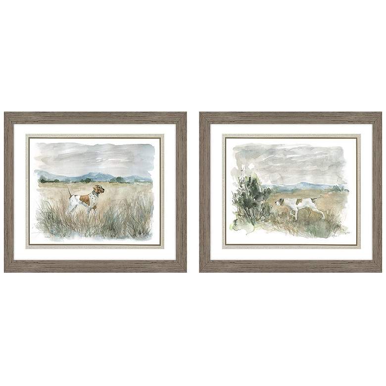 Image 1 Lookout on Point 28"W x 24"H Framed Art Set of 2