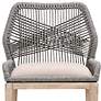 2_Loom 26" Light Gray Fabric Woven Counter Stool more views