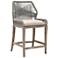 Loom 26" Platinum Rope and Stone Wash Counter Stool