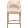 Loom 26" Sand Rope and Stone Wash Counter Stool