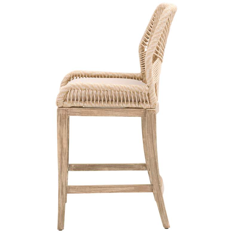 Image 4 Loom 26 inch Sand Rope and Stone Wash Counter Stool more views
