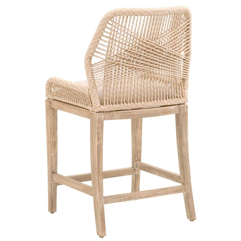 Image 5 Loom 26 inch Sand Rope and Stone Wash Counter Stool more views