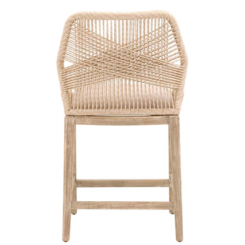 Image 6 Loom 26 inch Sand Rope and Stone Wash Counter Stool more views