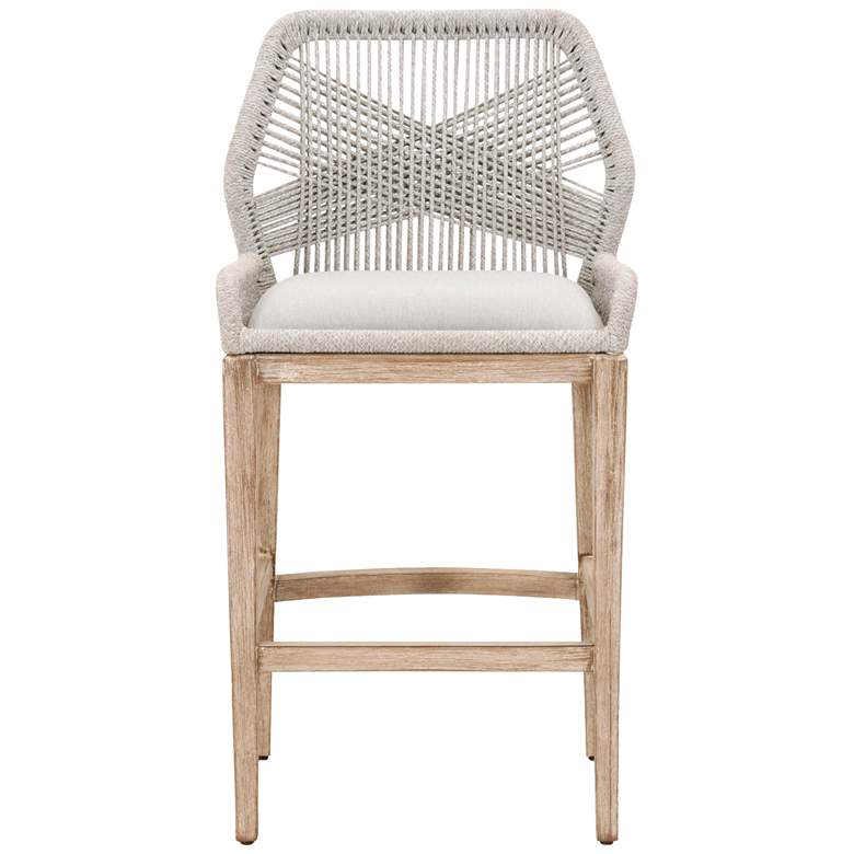 Image 2 Loom 30 inch Taupe White Rope and Natural Gray Bar Stool more views