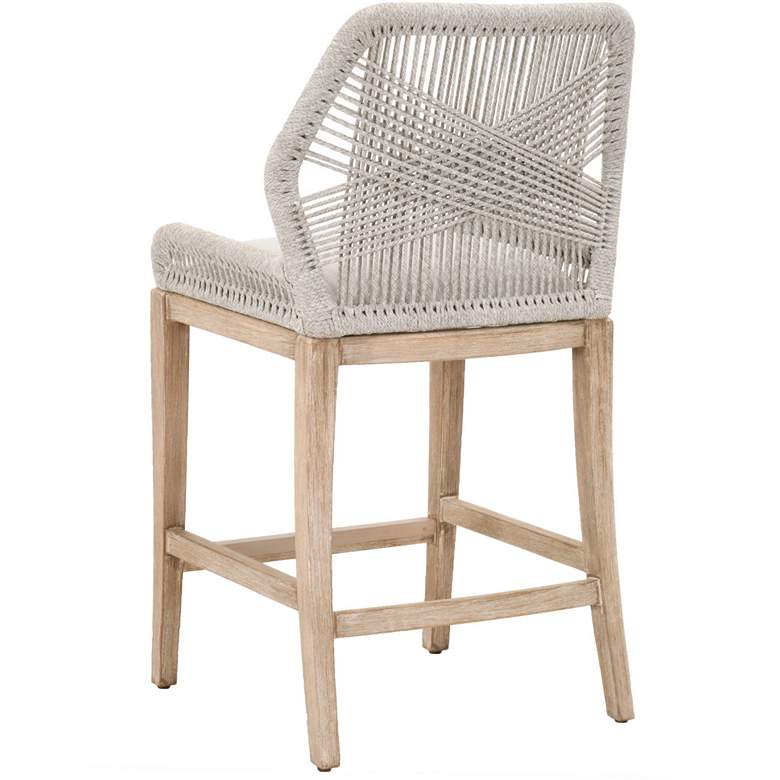 Image 4 Loom 30 inch Taupe White Rope and Natural Gray Bar Stool more views