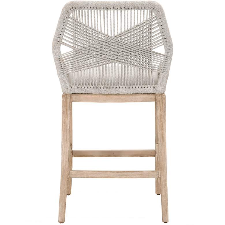 Image 5 Loom 30 inch Taupe White Rope and Natural Gray Bar Stool more views
