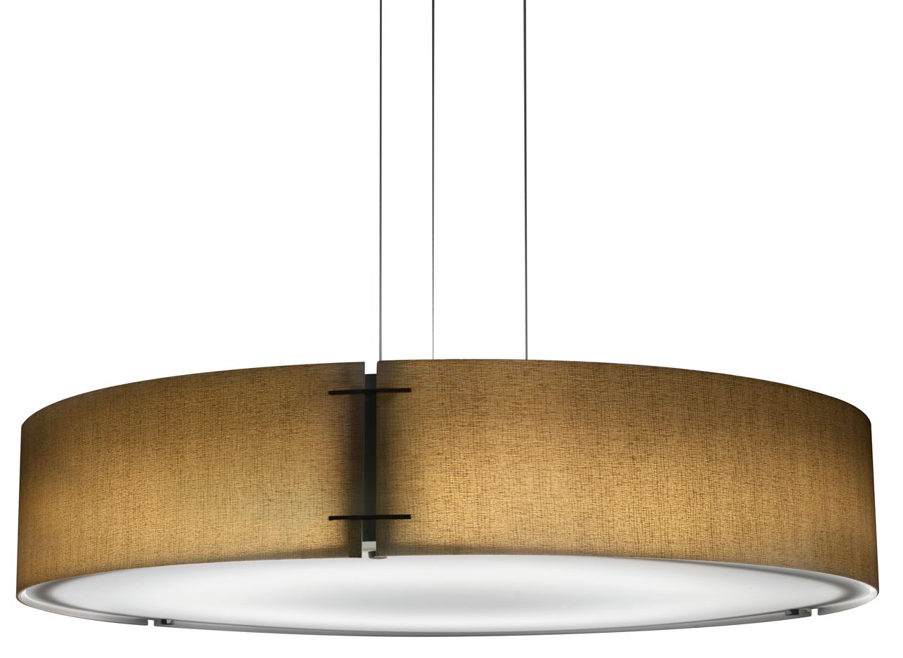 Loom 36'' Dia. Oyster Linen Pendant LED