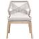 Loom Taupe and White Rope Dining Chair