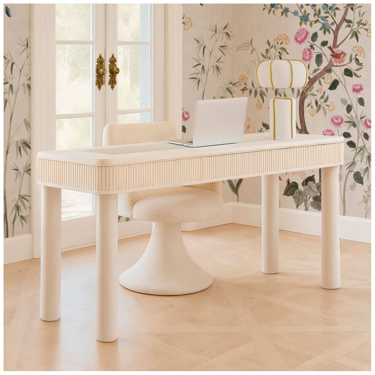 Image 3 Looma Cotton Mache Table Lamp more views