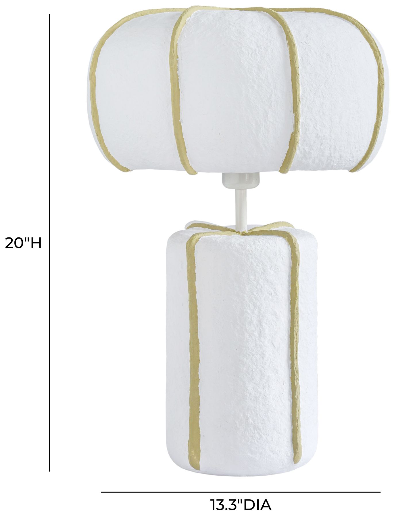 Image 7 Looma Cotton Mache Table Lamp more views