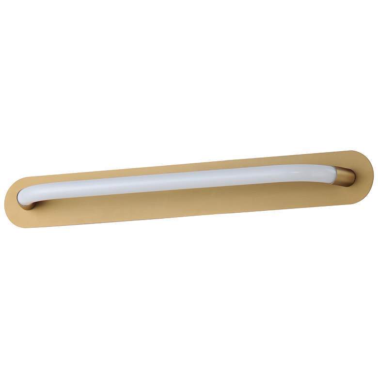 Image 3 Loop 24" LED Wall Sconce Gold more views