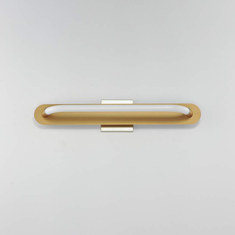 Image 4 Loop 24" LED Wall Sconce Gold more views