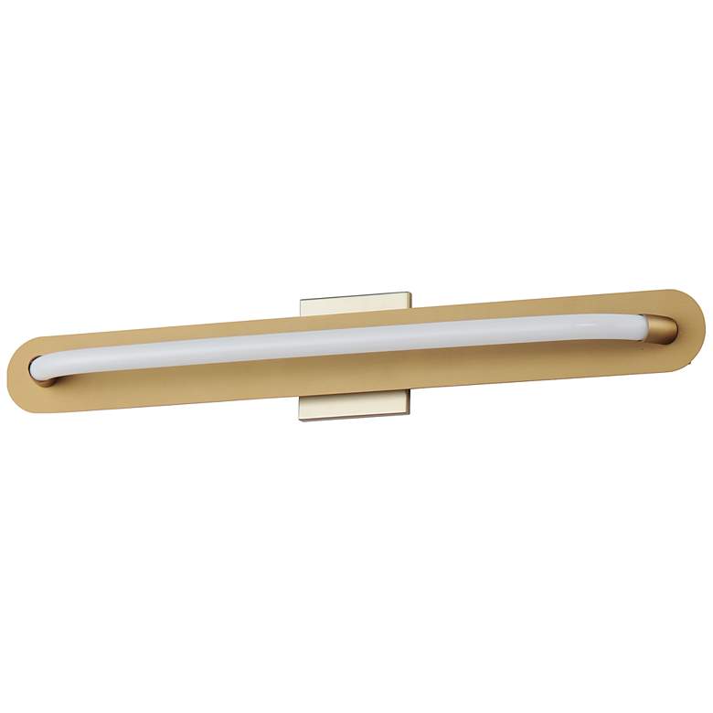 Image 2 Loop 30" LED Wall Sconce Gold