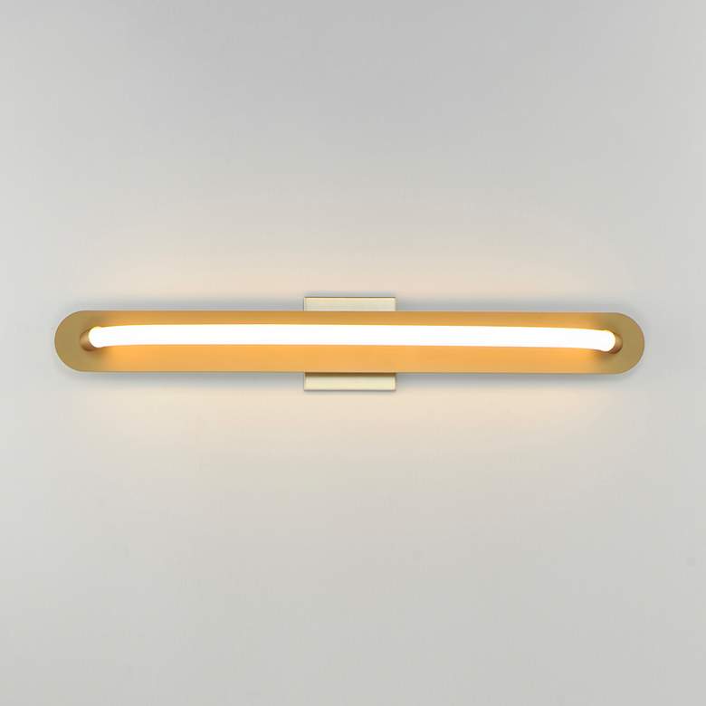 Image 1 Loop 30" LED Wall Sconce Gold
