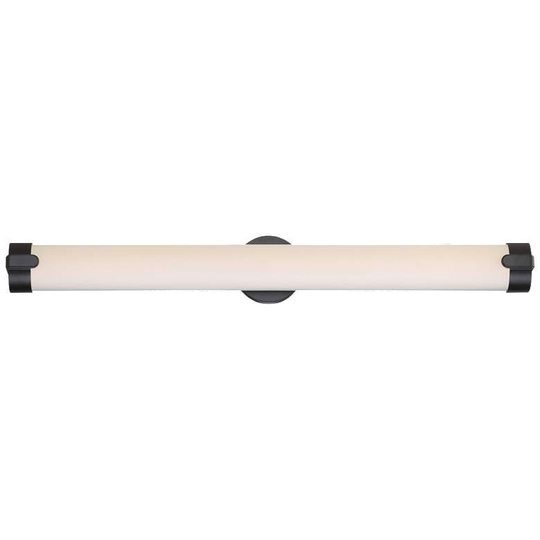 Image 1 Loop 36 in.; LED Wall Sconce; Aged Bronze Finish White Acrylic Lens