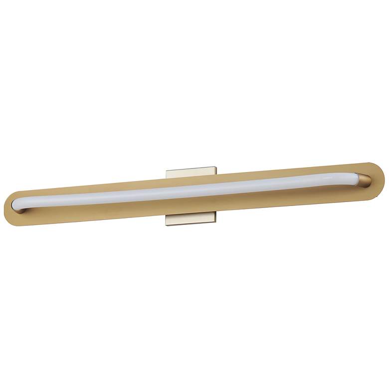 Image 2 Loop 36" LED Wall Sconce Gold