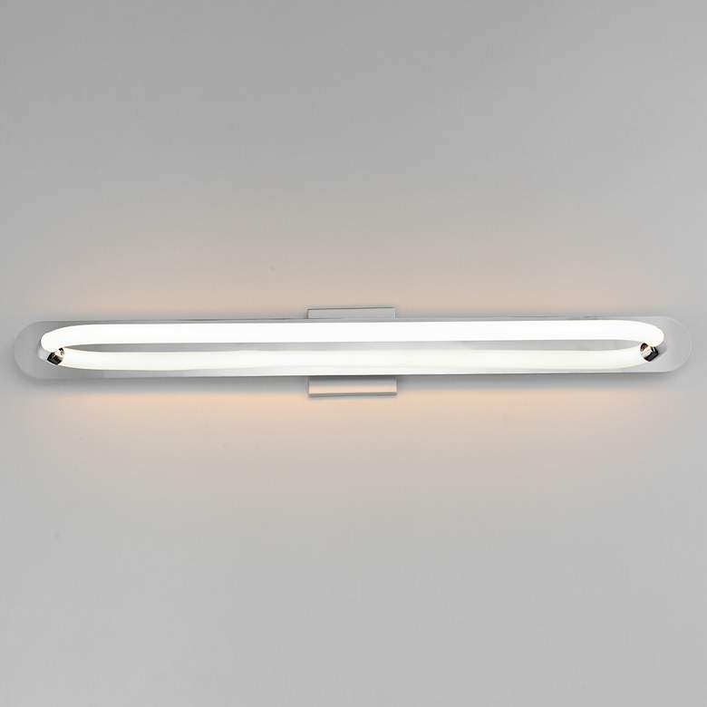 Image 1 Loop 36" LED Wall Sconce Polished Chrome
