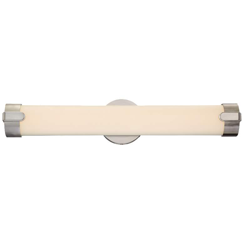 Image 1 Loop; Double LED Wall Sconce; Brushed Nickel Finish