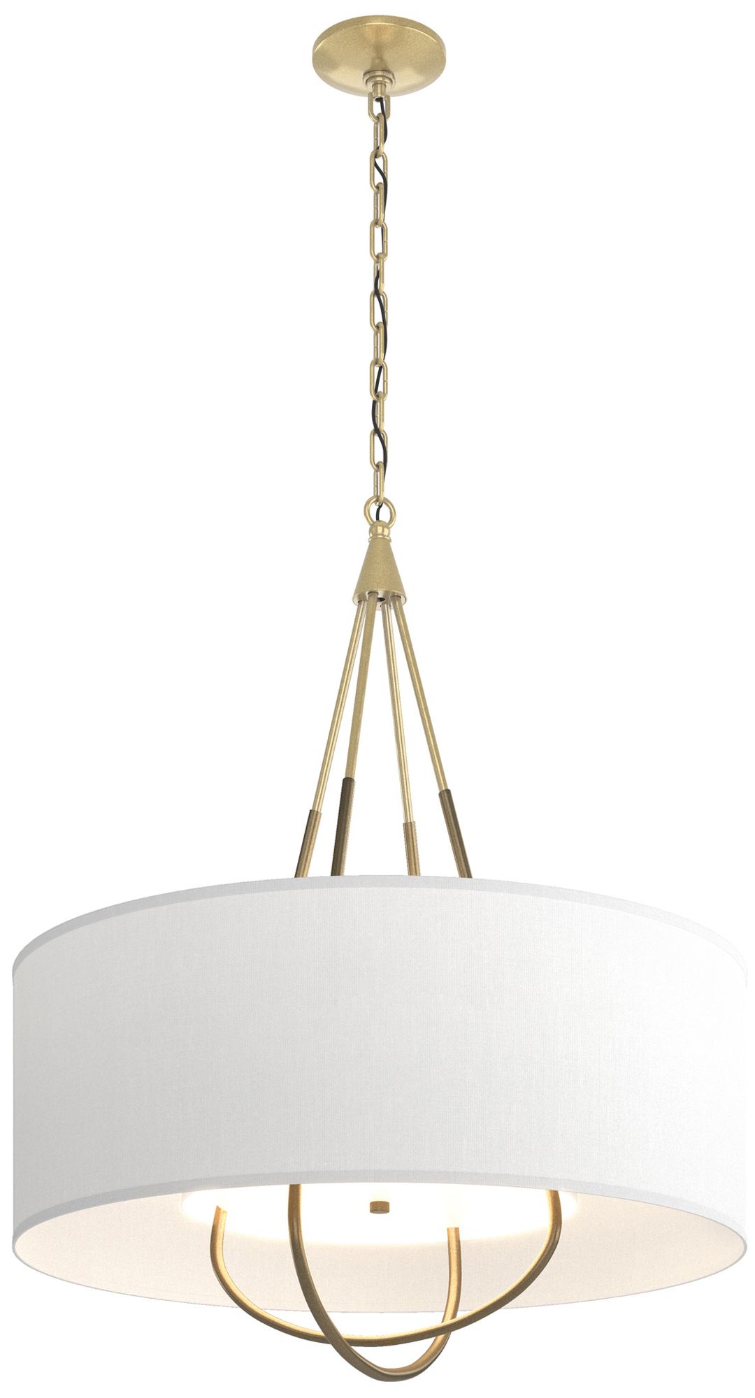 Loop Pendant - Modern Brass - Gold - Anna Shade - Made to Order