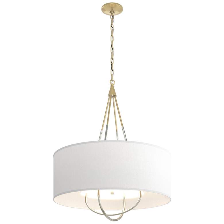 Image 1 Loop Pendant - Modern Brass - Sterling - Anna Shade