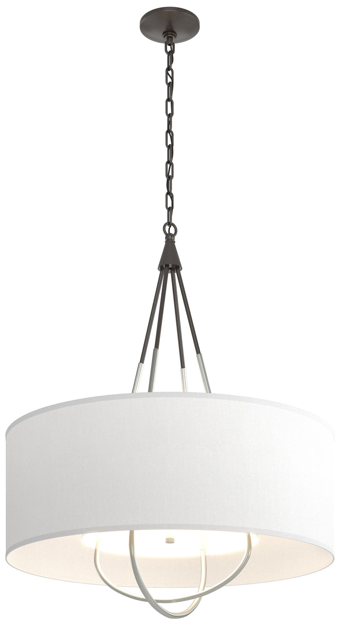 Loop Pendant - Oil Rubbed Bronze - Platinum - Anna Shade - Made to Order