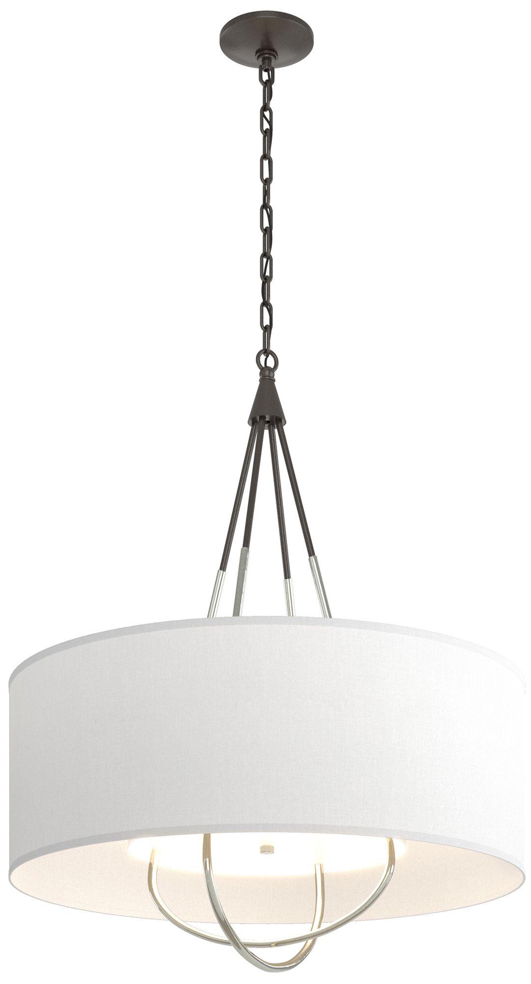 Loop Pendant - Oil Rubbed Bronze - Sterling - Anna Shade - Made to Order