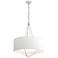 Loop Pendant - Platinum Finish - Vintage Platinum Accents - Natural Shade