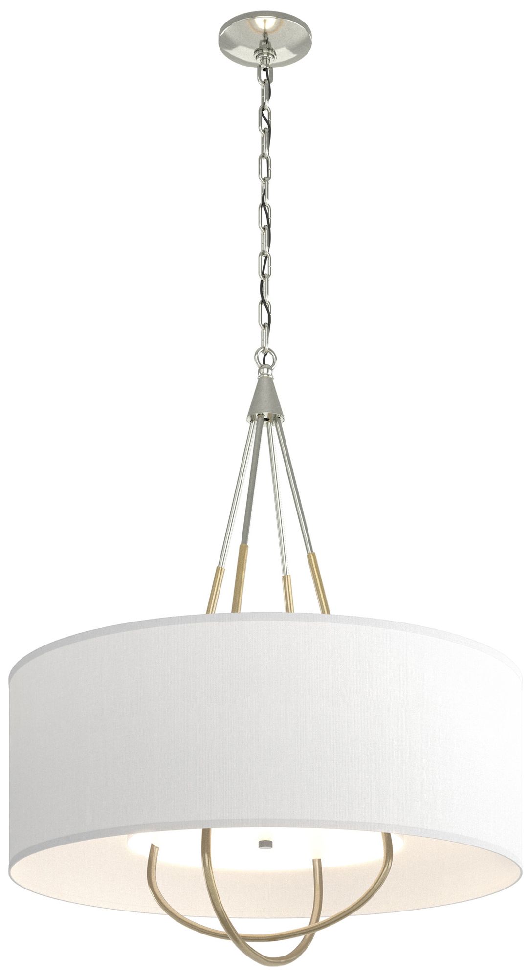 Loop Pendant - Sterling - Modern Brass - Anna Shade - Made to Order