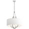 Loop Pendant - Vintage Platinum Finish - Smoke Accents - Natural Shade