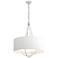 Loop Pendant - Vintage Platinum Finish - Sterling Accents - Natural Shade