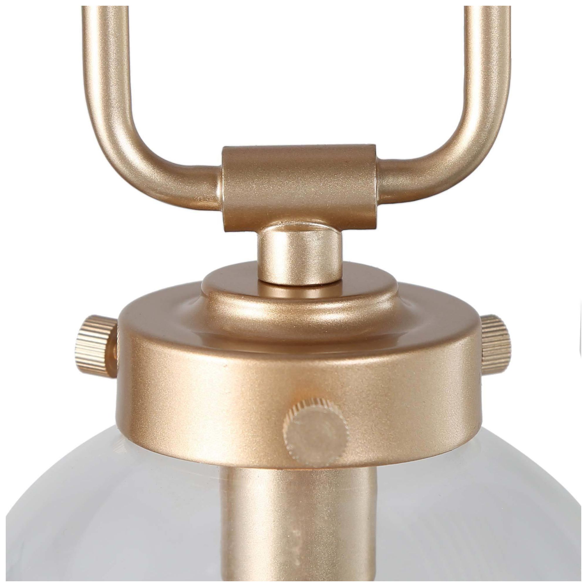 Image 3 Loope 5.1"W 1-Light Modern Gold Pendant Globe Glass Light more views