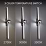 4_Loophole 34"H x 3.13"W 1-Light Bath Vanity & Wall Light in Bl more views