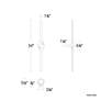 5_Loophole 34"H x 3.13"W 1-Light Bath Vanity & Wall Light in Bl more views