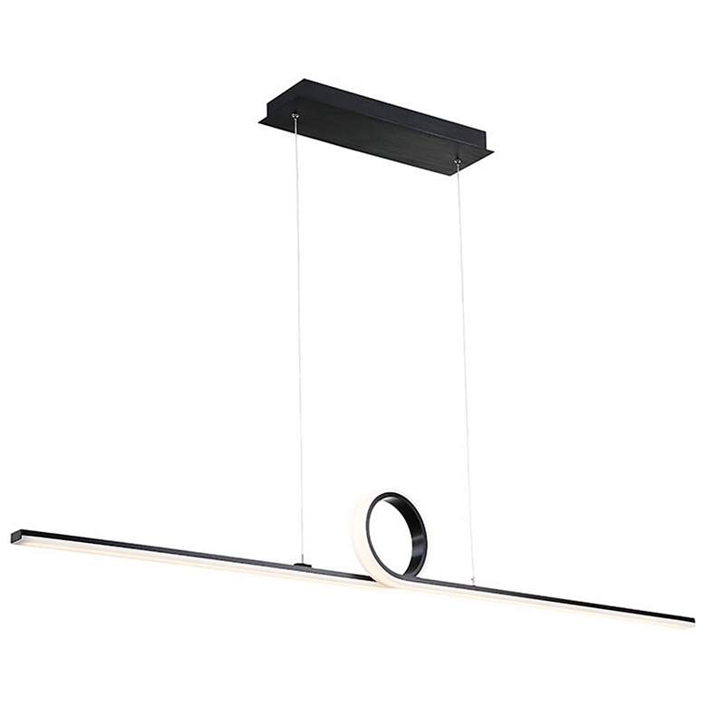 Image 1 Loophole 6.38 inchH x 52 inchW 1-Light Pendant in Black