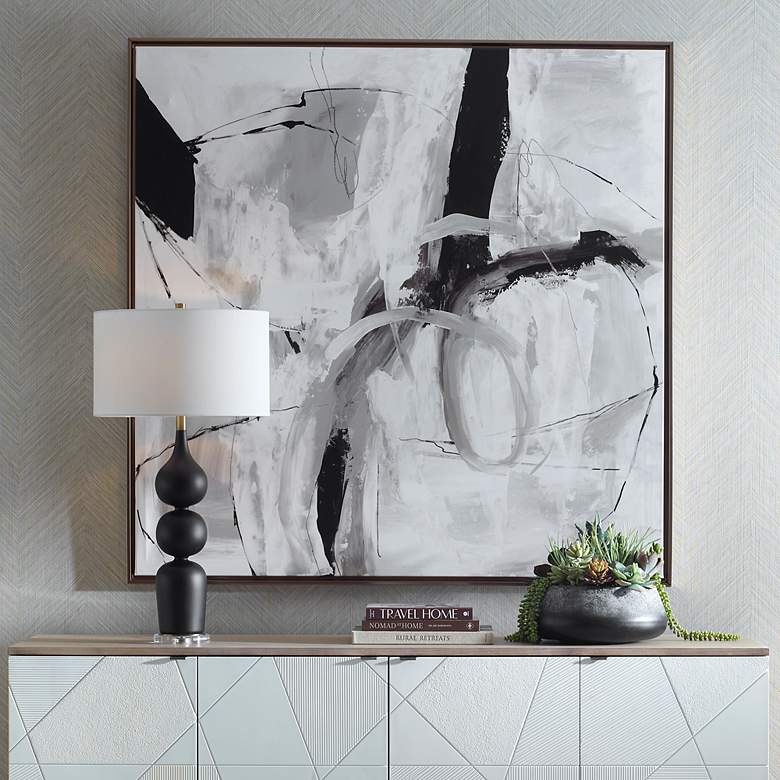Image 1 Looping Eternity Framed Canvas Wall Art