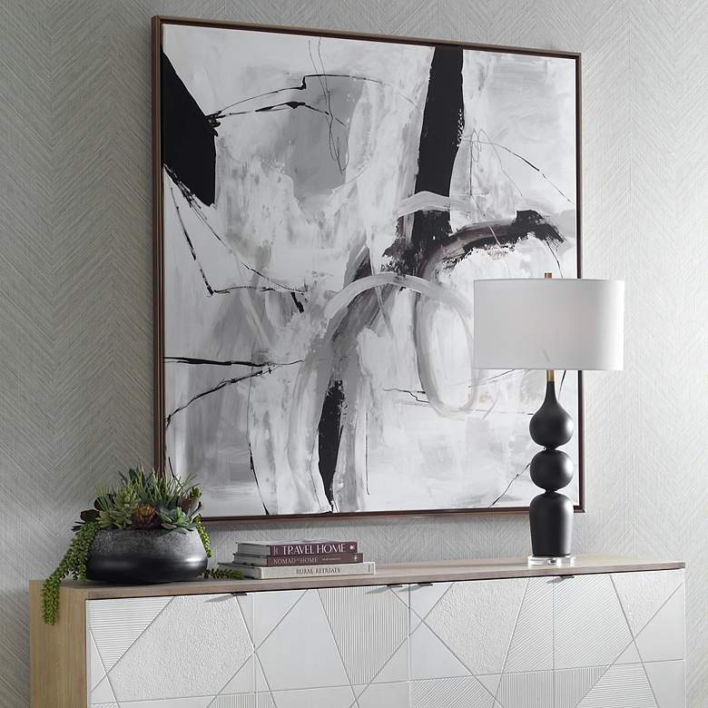 Image 3 Looping Eternity Framed Canvas Wall Art more views