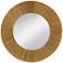 Lopez Natural Brown Rope 44" Oversized Round Wall Mirror